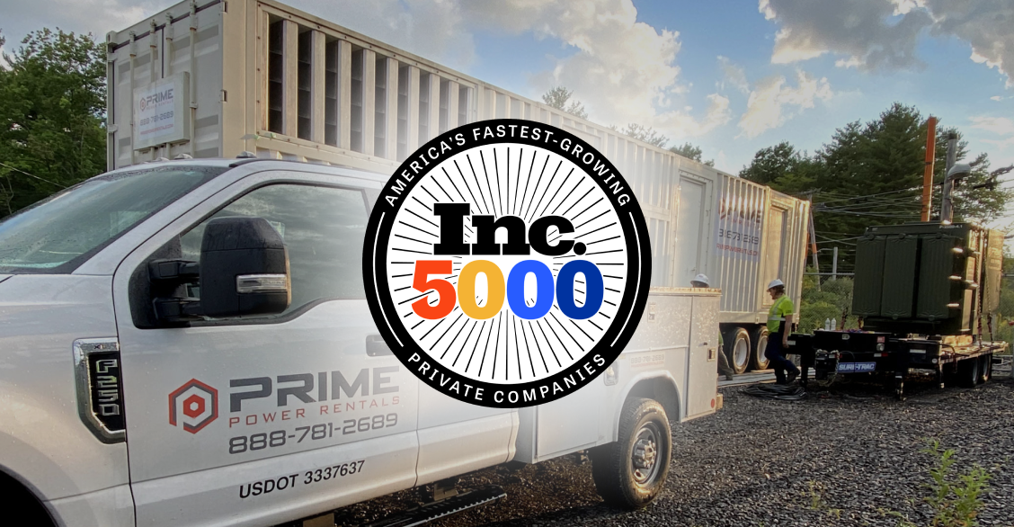 Prime Power Rentals #517 on Inc 5000 List