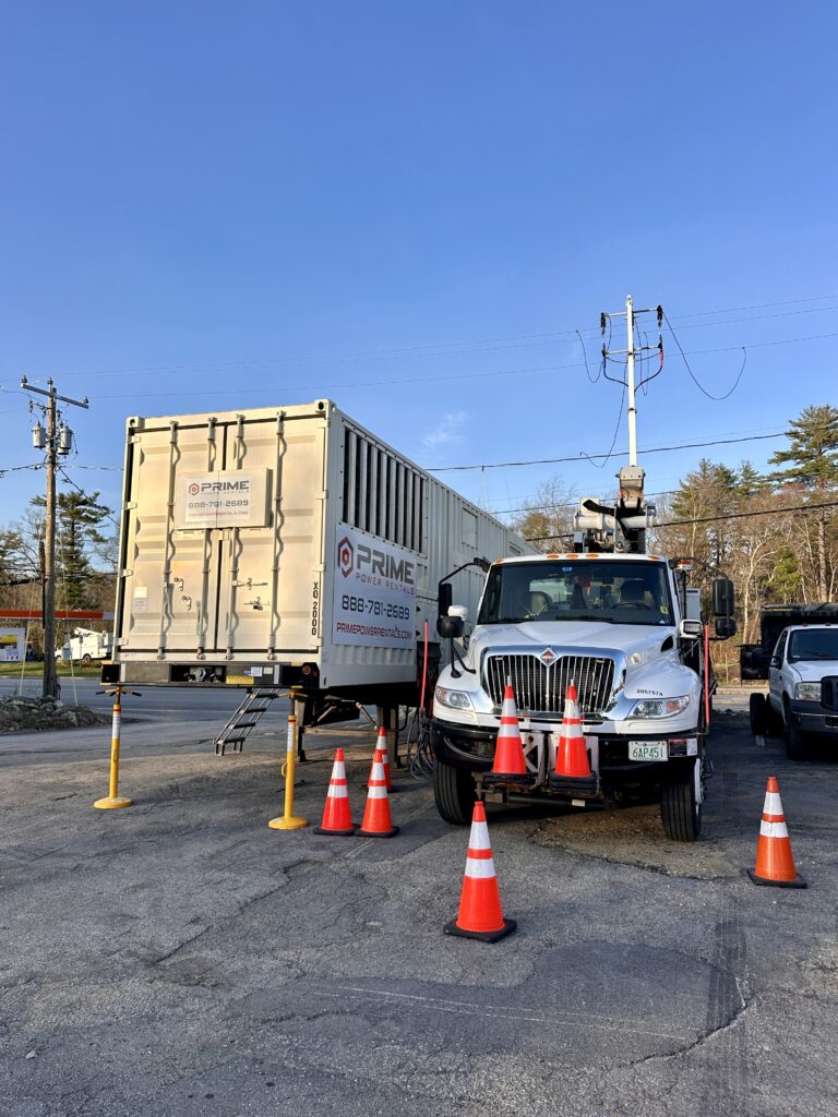 emergency response to local New England electric utility power outage