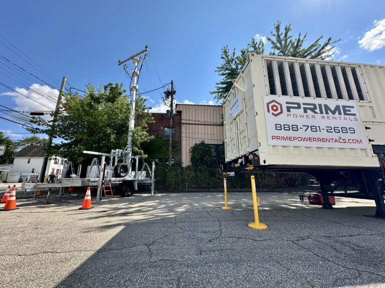 Temporarily power steel supplier during utility pole maintenance 1