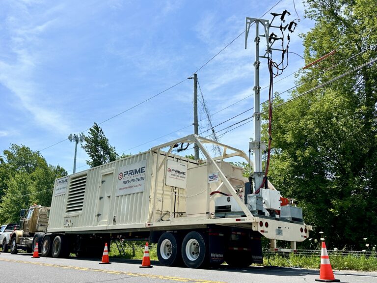 Temporary power while Electric Utility replaced aging step transformers